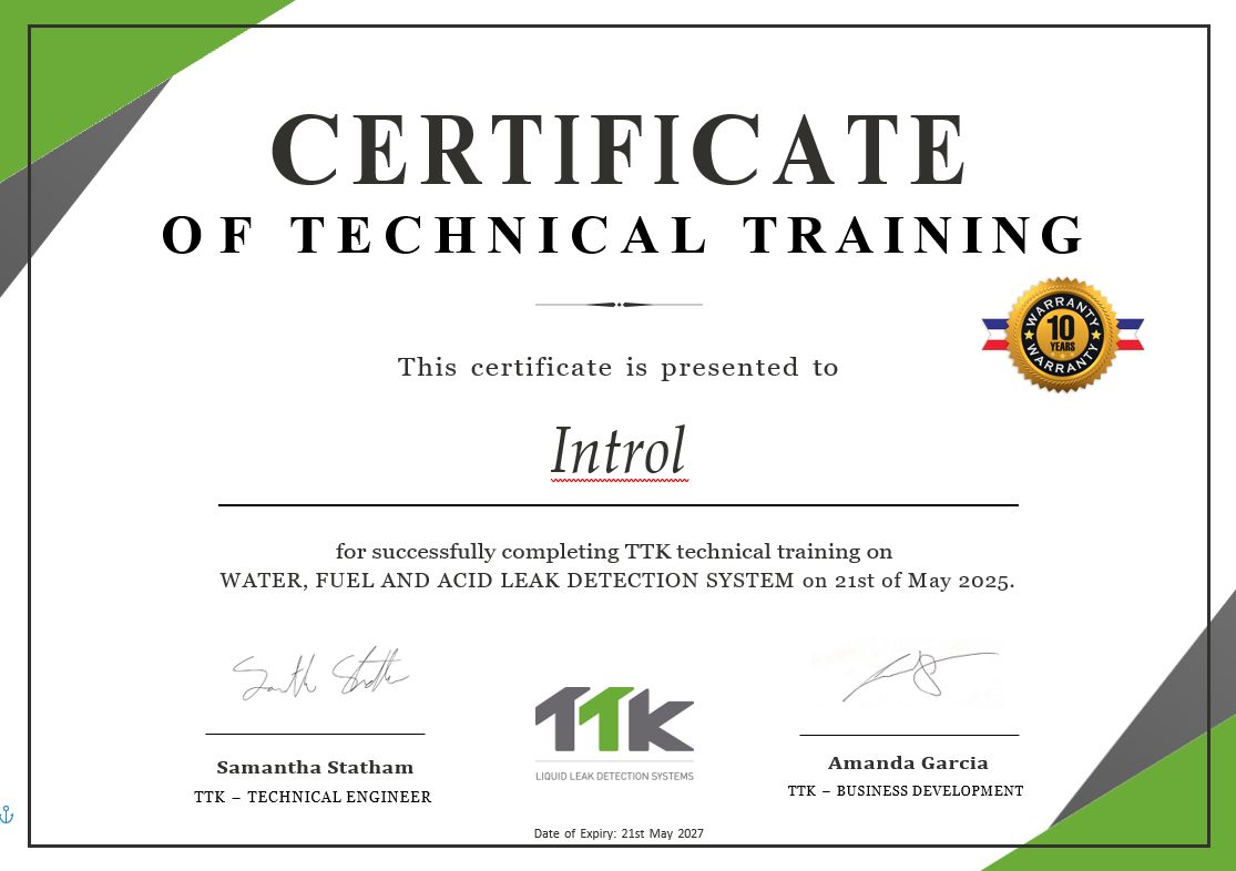 Welcome Introl to the TTK Certified Installer network